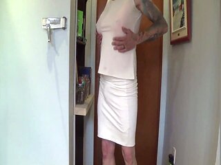 Femboy Display his clothes
