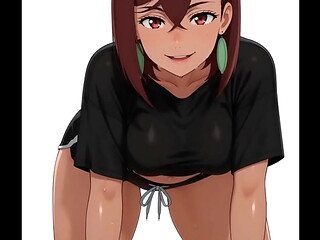 Momo Ayase sudorosa y agitada