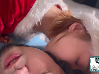 Cutest Santa Girl Comes in to Say Hello. Sweet Greetings, Festive Vibes, Hearts Racing!
