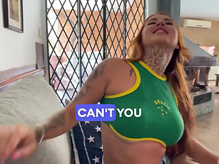 POV Blowjob - Big Titties Latina Sloppy Deepthroat onfirst Casting