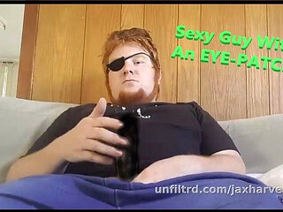 Sexy Redhead with an Eye Patch Shows You How to Cum Like a Mobster