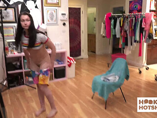 BTS - Jennifer Jacobs Gets Teased And Undressed Backstage!
