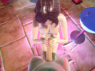 Nakai Yukino Pool Party in a Bikini No Hands Blowjob Wet Titjob and Face Cumshot with Sitting Handjob in 3D Hentai