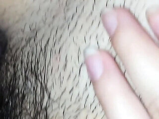 Step Sister Creampie Alone - Amateur Hairy Pussy Close-Up HD