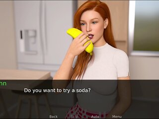 Curvy three-dimensional goddess in an ecchi adventure