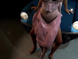 3D Huge Boobs Mature Wife Cheating with Big Old Cock