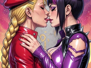 Street Fighter Juri and Cammy (ai)