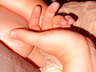 A Friend Jerked off to Herself and Me. Cum on Her Tits