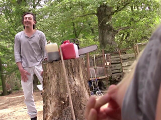 Blonde MILF and Hot Brunette Suck Fat Cock and Fuck Raw in Threesome