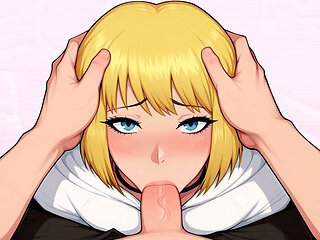 Gay femboy Misterdoktor gives a blowjob to a small dick and has some fun