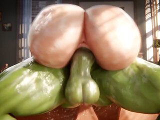 Amazonium Intense Rough Sweet Hot Ass Bouncing on Monster Cock - Hard Pounding, Deep Throat