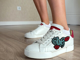 My Sneakers Perform and Whisper Happy Birthday by Tapping
