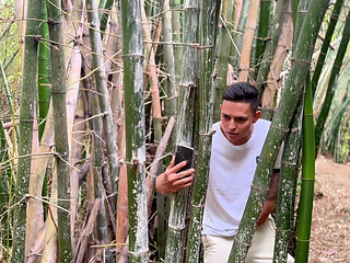 ANAL SEX IN THE WOODS: Kitty DJ's GIANT ASS has no limits outdoors