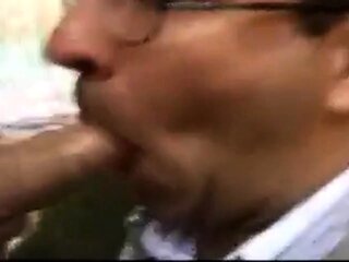 Old Daddies Sucking Outdoors