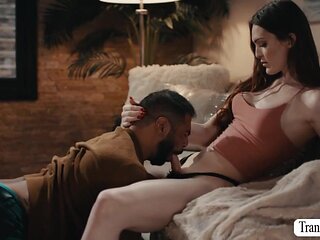 Trans stepdaughter bareback fucks her Fat stepdad
