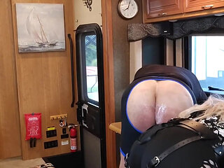 Blondie Pegs Him in Front of People at a Campground