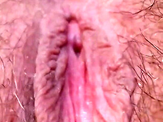 Little Tight Hairy Pussy Close up