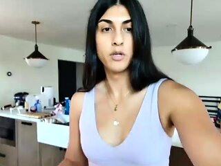 Solo ladyboy masturbation