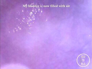 INSIDE POV: Inflating my Bladder with Air!