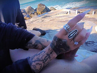 Sea and Masturbation - the Best Cumshot