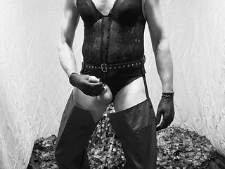 Lacey Black Body Basque Cock Wank