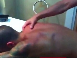 Bareback Bathroom Fuck with Amateur Hunk