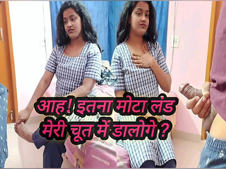 My stepbrother big cock fucked my pussy in doggy style - Indian Stepsister and Stepbrother Desi Hindi Dirty Talk Sex