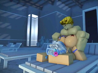 Roblox slut gets fucked rough and hard by BWC.