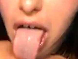 Cheating Girlfriend Sucks off Big Gloryhole Cock
