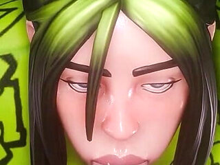 Fortnite Billie Sloppy Blowjob POV 3D Animation