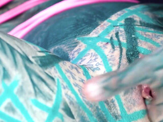 Your Trippy Hippie Plays with Pippie and Anal Dildo