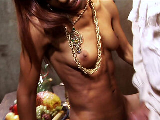 Ebony pirate gets anally fucked