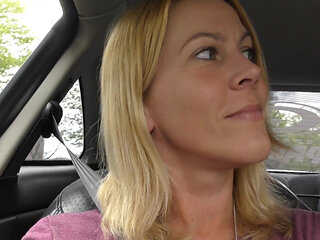 German Blonde Miley Weasel Assfucked in the Parkinglot