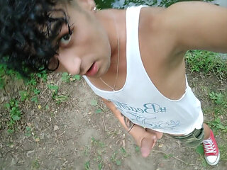 Selfie Jerk off Video - Jerk off Near a Lake