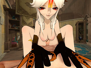 Ningguang Horny Riding