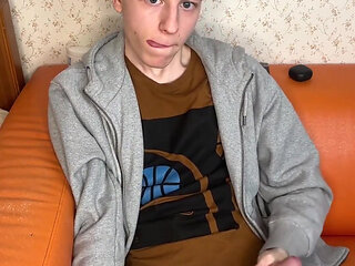 18-year-old's Creamy Dick Burst