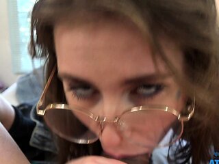 ATK Girlfriends-Fiona Sprouts Blue Dress POV