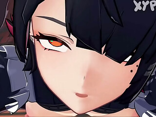 Ellen Joe gets fucked by her friend Futa.