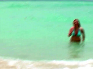 Horny Redhead with Big Natural Boobs Gets Fucked After a Nice Day at the Beach