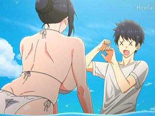 The Animation. My Step Mother: Blowjob, Japanese  Creampie Porn