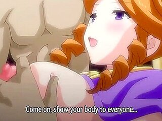 The princesses have their big breasts fondled and creampied by the queen at a thanksgiving event.