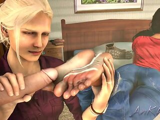 Wild anime scenes with rough anal and plenty of cum on tits featuring Viola-3d