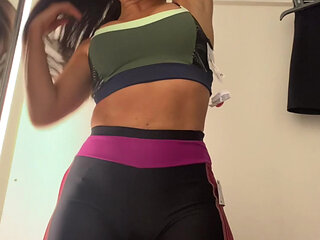 Heyya wife She doesn't miss an opportunity to show off her body