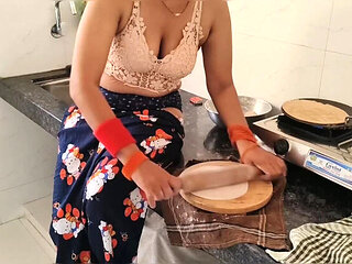 First Time Anal with Cute Indian Girl Sagita Sharm - Raw Kitchen Fuck in HD