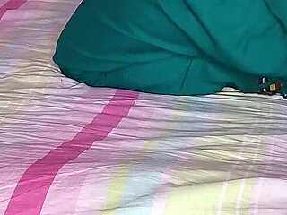 Bangladeshi Woman Cleaning the House Alone