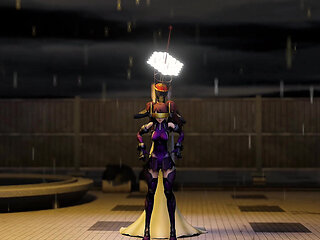 3D Girl warrior got taken by monster