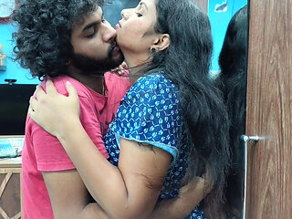 Nighty Romance Part - 1, Vaishnavy and Sharun Raj Hot Romance in Nighty Bedroom Scene