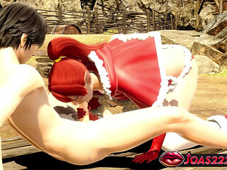 Sexy Elf In Village Find My Moster Cock And Suck It For Laying Behind Sex 3D Animation