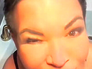 The Stepson Was Watching His Stepmother Caressing Herself with a Toy and She Noticed Him and Decided to Have