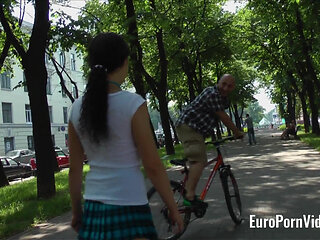 A pretty young chick rescues a guy with her tasty pussy and asshole